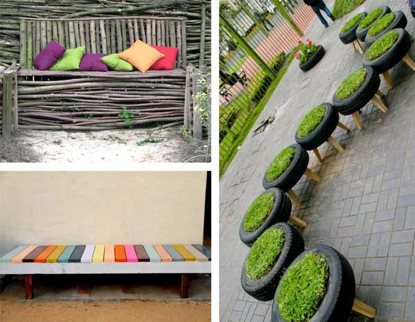 15 Fotos E Ideas Para Hacer Un Banco Para El Jardín. encequiconcerne Ideas Originales Para El Jardin