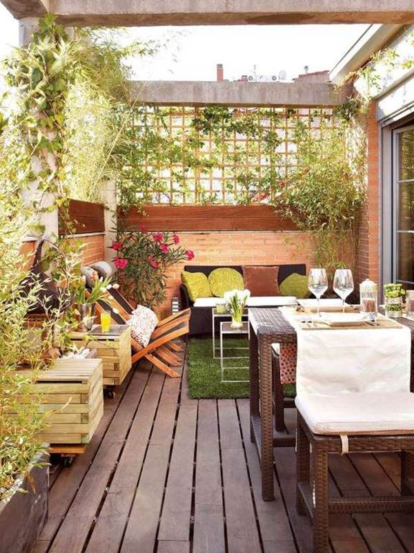 7 Ideas Para Decorar Balcones O Terrazas – Decoración De … encequiconcerne Decoracion De Jardines Con Palets