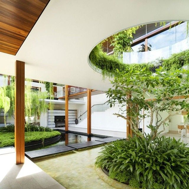 Arquitectura Creativa — #Expectacular #Jardin Interior En … destiné Decoracion Jardin Interior