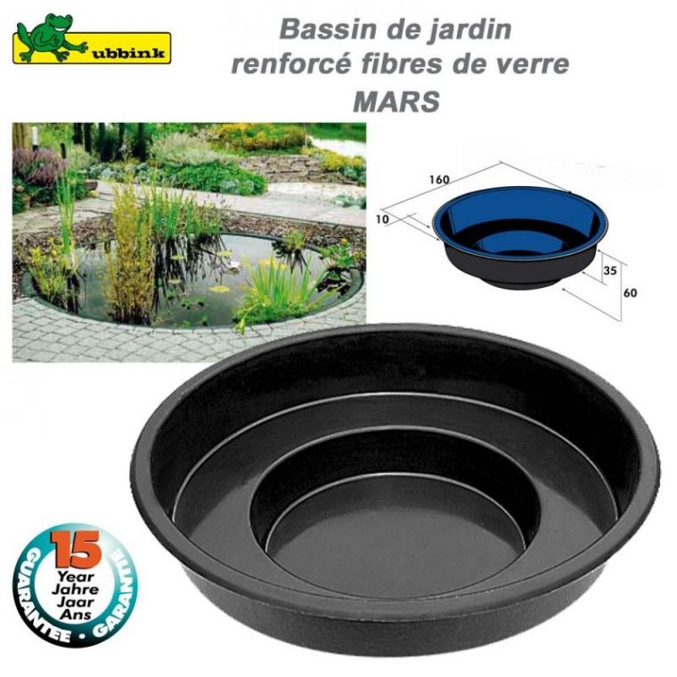 Bassin Rond De Jardin Préfabriqué – Ubbink – Mars – Jardinet avec Bassin Préformé Rond