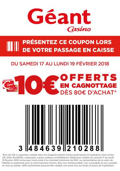 Bons Plans Géant Casino » Deals Pour Février 2018 … intérieur Bon Plan Geant Casino