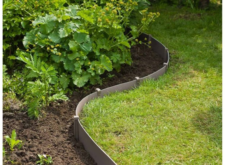 Bordure De Jardin Polyéthylène Recyclé – H 15 Cm X 10 M … pour Bordures De Jardin Beton Beige
