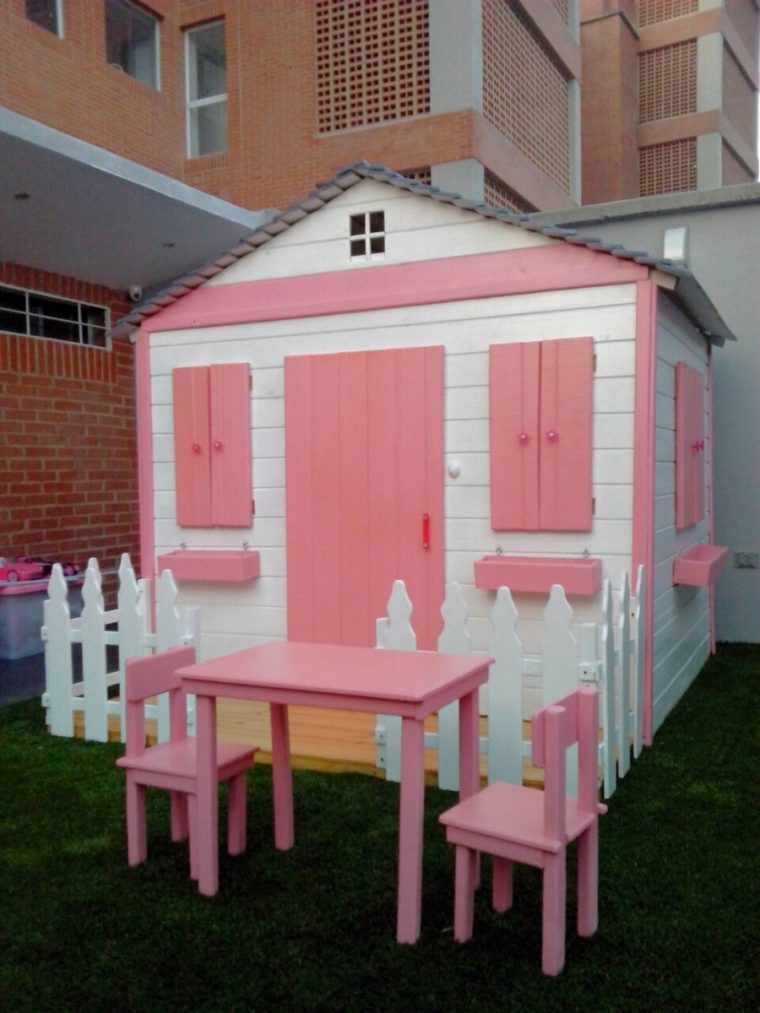Casa Muñecas Barbie Juguete Juegos Niños Madera Jardín … avec Juegos Infantiles En Madera Para Jardin