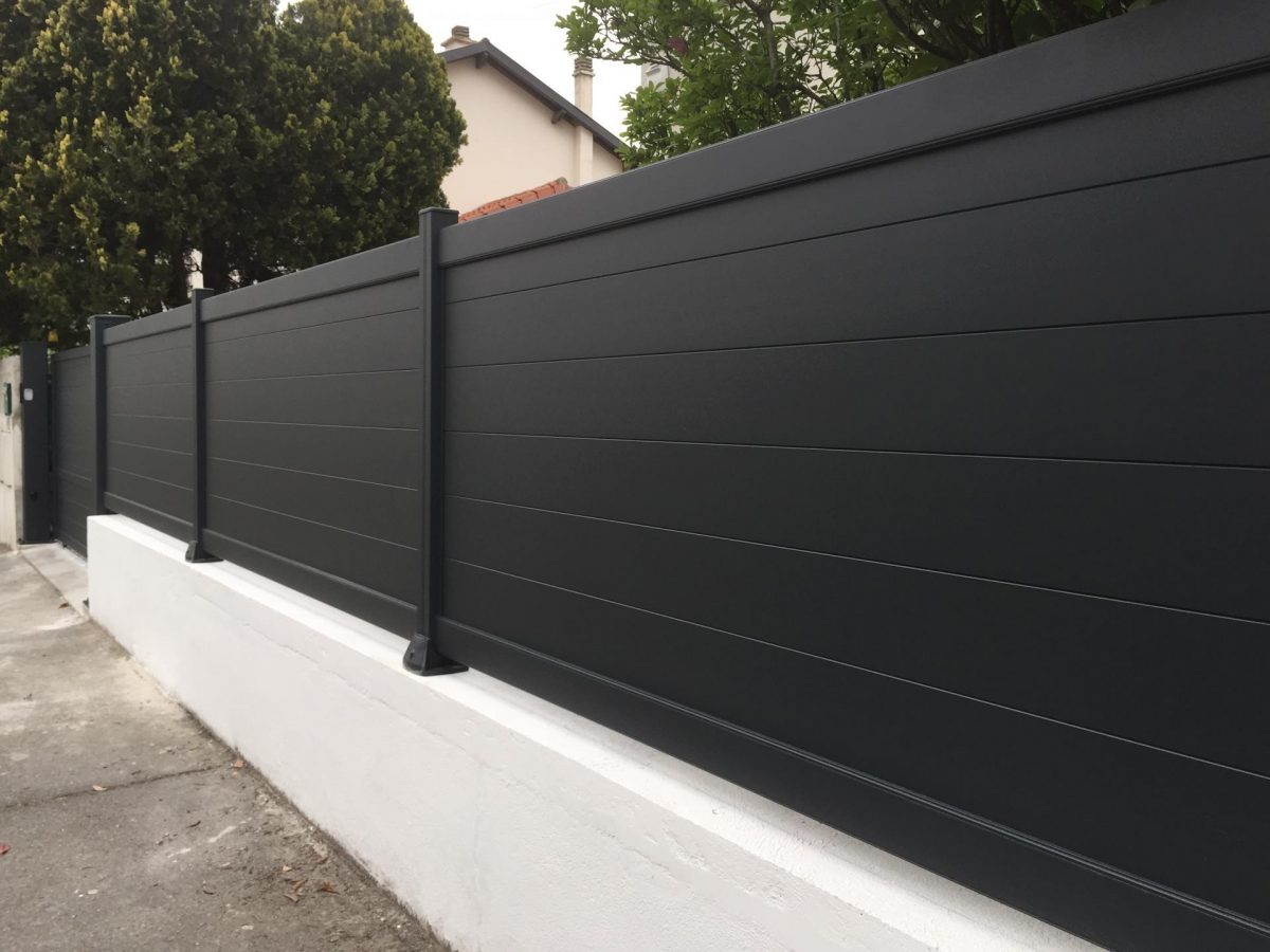 Clôture Aluminium De Marque Ksm Sur Mesure Cavaillon Robion pour Cloture Aluminium