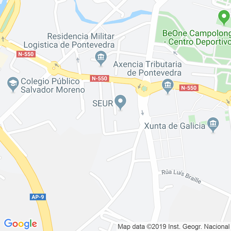 Código Postal Calle Manuel Cuña Novas, De En Pontevedra … dedans Codigo Postal Ciudad Jardin