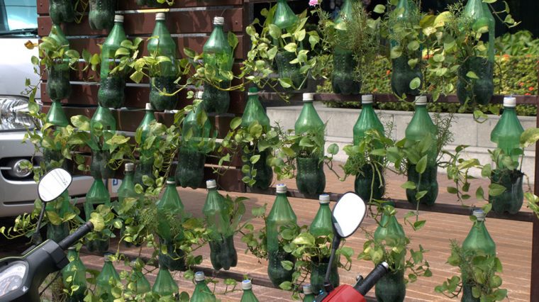Cómo Hacer Un Jardín Vertical Con Botellas – Recicla Y Decora serapportantà Cómo Hacer Un Jardín Vertical