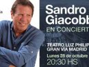 Concierto De Sandro Giacobbe En Madrid, Teatro Edp Gran ... intérieur Jardin Prohibido Sandro Giacobbe