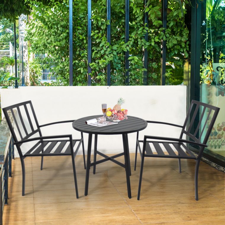 Conjuntos De Mesa Y 2 Sillas De Jardín Muebles Comedor … pour Muebles Terraza Y Jardin Carrefour