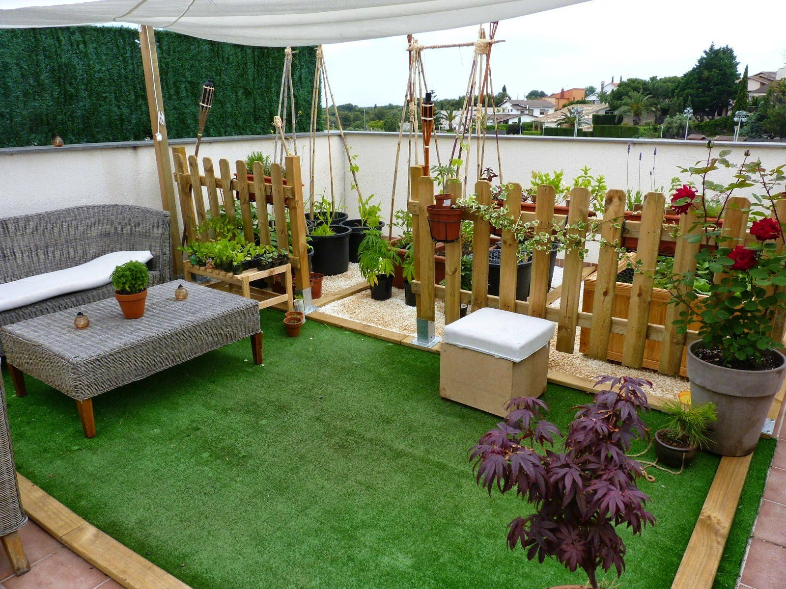 Consejos Para Decorar Jardines En Terrazas Y Balcones ... intérieur Imagenes De Jardines Pequeños