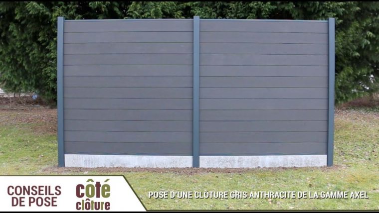 Côté Clôture – Poser Une Clôture Composite Axel Tout Brico … serapportantà Grillage Jardin Brico