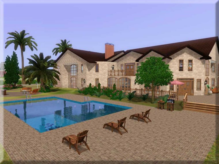 Creaciones De Alesims3: Mansiones "Manantiales" à Sims 2 Mansiones Y Jardines