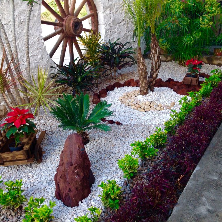 Decoración Con Piedras Y Plantas | Decoraciones De Jardín … avec Jardines Con Piedra