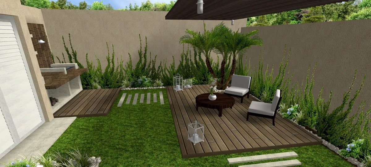Decoración De Jardines Pequeños | Jardines Modernos ... pour Jardin Casa Pequeña