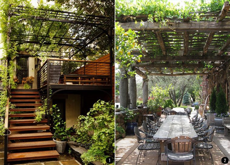Decoración De Terrazas, Patios, Balcones Y Jardines Que … à Decoracion Rustica Para Jardines
