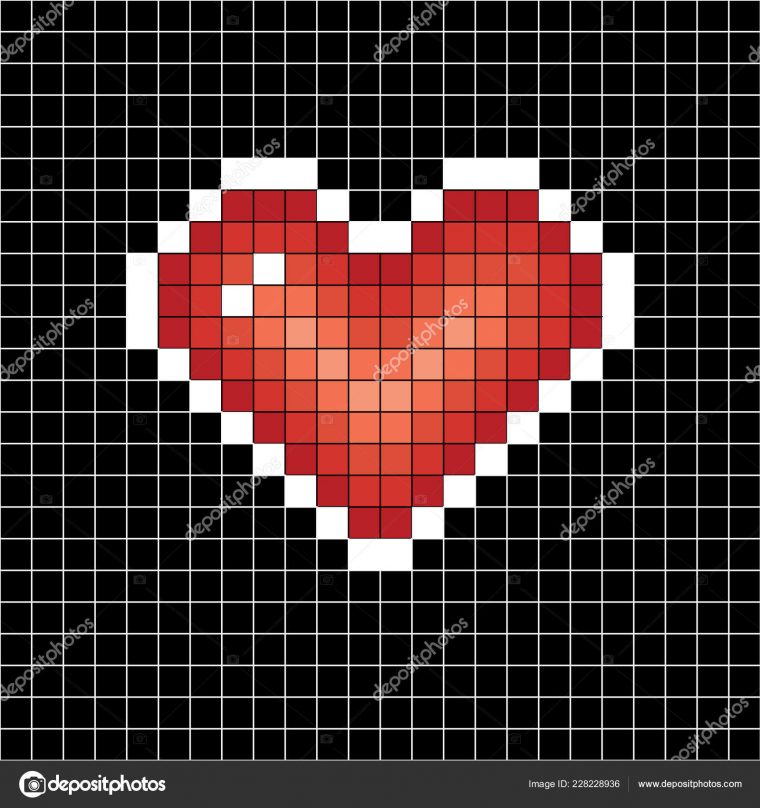 pixel art amour mignon