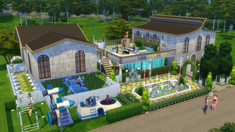 Destacados De La Galería: ¡Cinco Solares De Los Sims 4 … dedans Los Sims 3 Patios Y Jardines