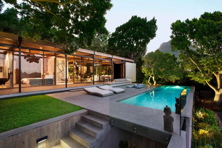 Diseño De Moderna Casa De Montaña Con Impresionante Vista … serapportantà Casas Modernas Con Jardin