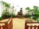 Diseño De Un Jardín Muy Pequeño Con Fuente, Piedras Y ... destiné Decoracion Jardines Zen