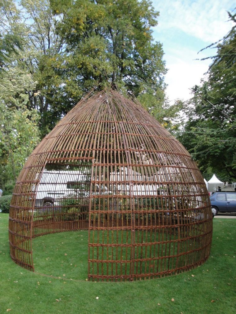 Dome: Cooperative De Vannerie | Construction En Bambou … dedans Kiosque De Jardin En Bambou