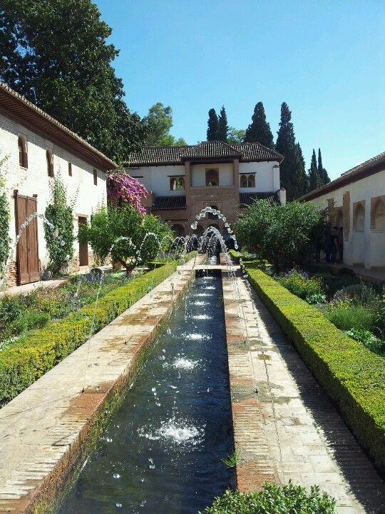 España. Granada. Jardines Del Generalife | Alhambra De … intérieur Jardines Del Generalife
