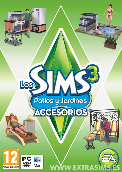Extra Sims: Patios Y Jardines avec Los Sims 2 Mansiones Y Jardines