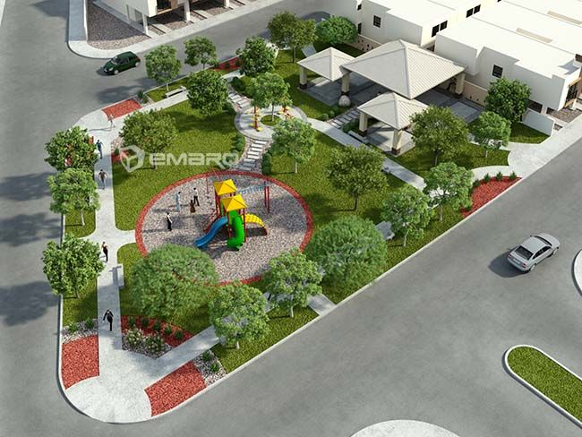 Galería De 3D Renders Para Visualización De Proyectos Como … pour Asociacion De Parques Y Jardines