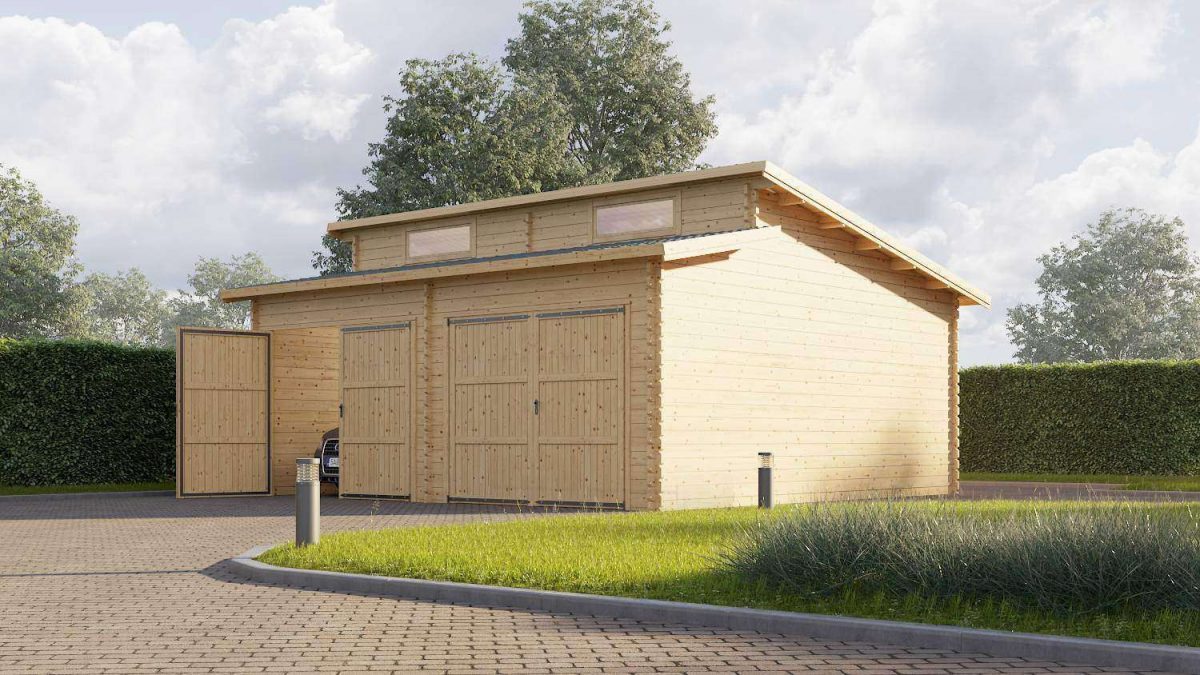 Garage En Bois 36M2 | Centuria-Rit avec Garage Bois 18M2