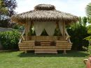 Gazebo Bambou Ou Paillote Bambou, Salon De Jardin, Pergola ... avec Paillote De Jardin En Bois