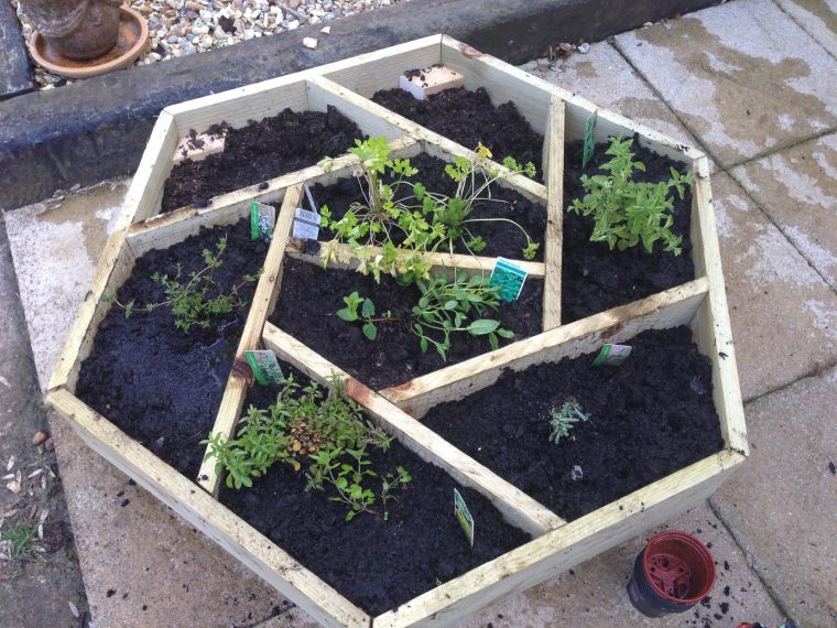 Herb Wheel Planter | Vegetable Garden Raised Beds, Raised … tout Montage Carre Potager