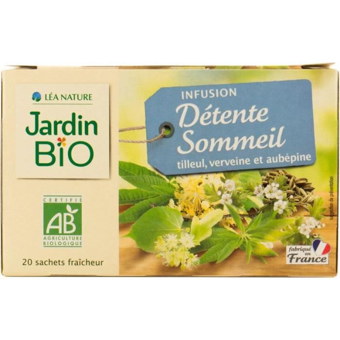 Jardin Bio Infusion Détente Et Sommeil – Bio – Achat … tout Infusion Nuit Paisible Jardin Bio