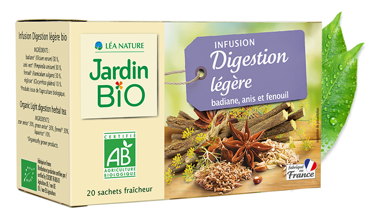 Jardin Bio Infusion Digestion Légère 30G – Green Village Maroc serapportantà Infusion Nuit Paisible Jardin Bio