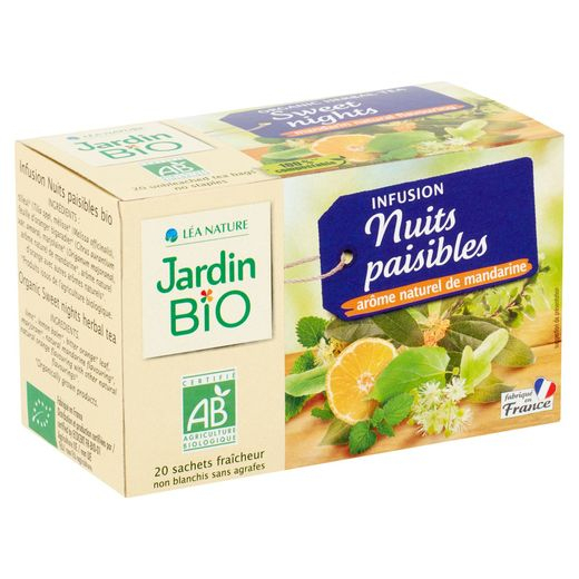 Jardin Bio' Infusion Nuits Paisibles 30 G | Carrefour Site à Infusion Nuit Paisible Jardin Bio