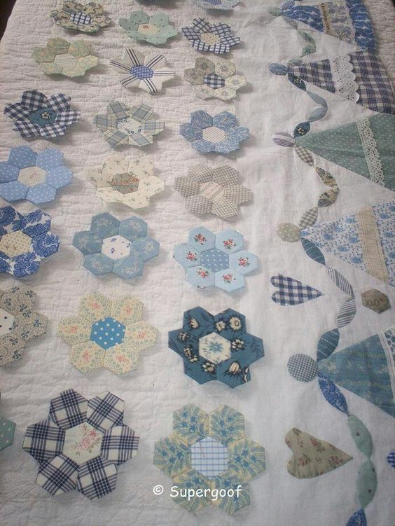 Jardín De La Abuela: | English Paper Piecing Quilts, Hexie ... avec Jardin De La Abuela Patchwork