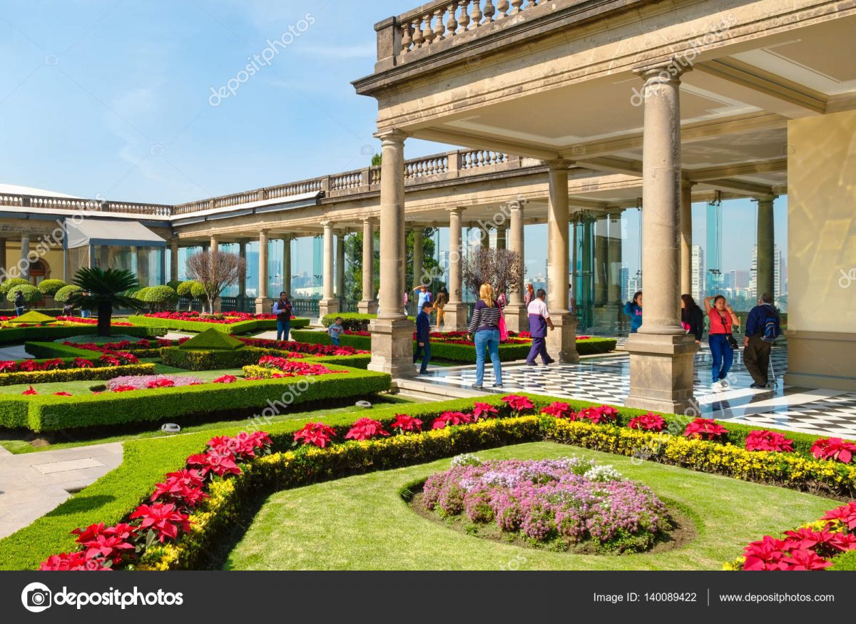 Jardín En El Castillo De Chapultepec En La Ciudad De ... concernant Pizza Jardin Ciudad De La Imagen