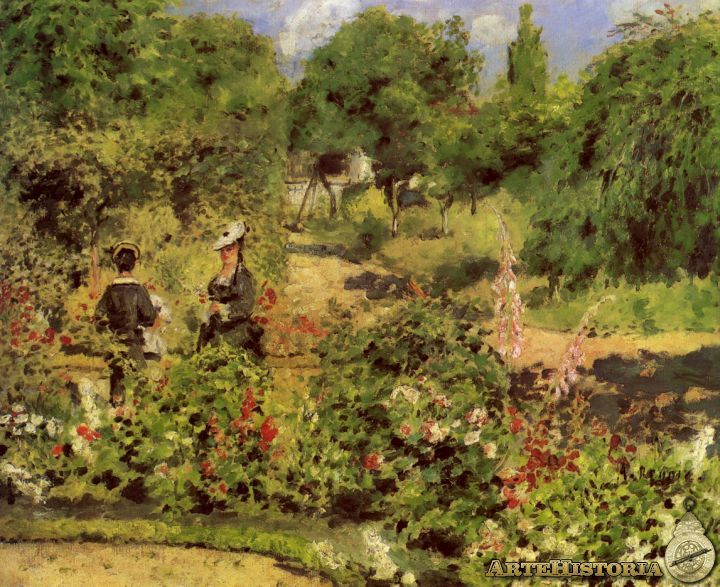 Jardín En Fontenay - Obra - Artehistoria V2 | Pierre ... concernant Jardines Impresionistas
