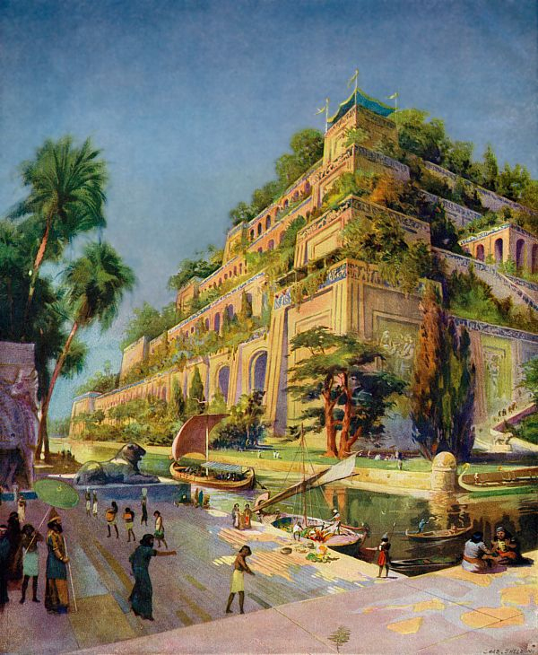 Jardines Colgantes De Babilonia. (7 Maravillas Mundo.) avec Jardines Colgantes Babilonia