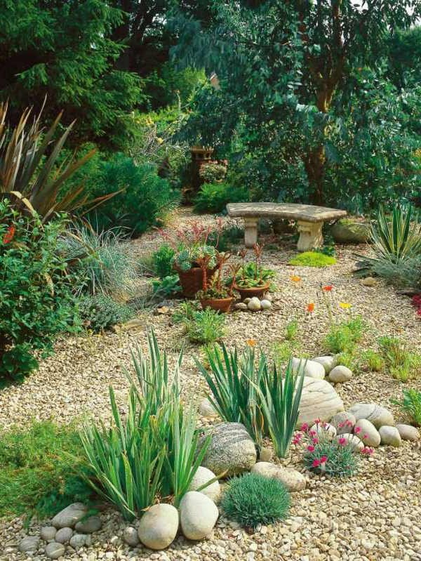 Jardines Con Piedras 45 Fotos Y Sugerencias Para Su Diseño … pour Como Decorar Mi Jardin Con Plantas Y Piedras