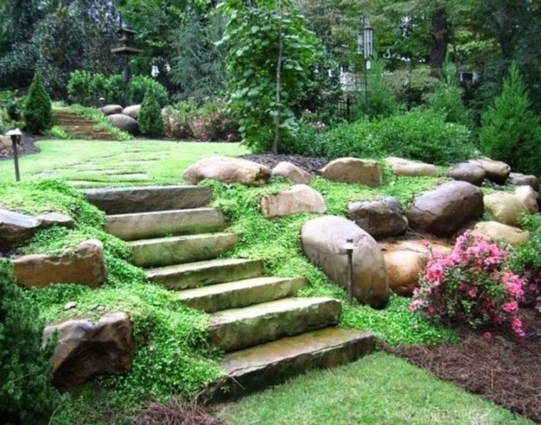 Jardines Con Piedras - Ideas Originales De Decoración ... pour Decorar Mi Jardin Con Piedras