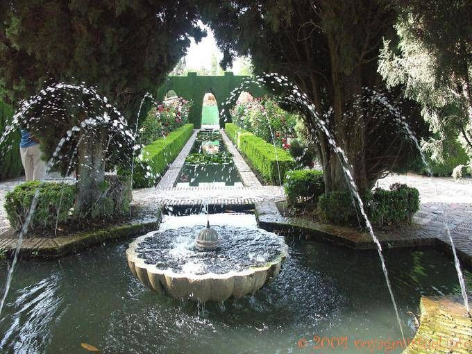 Jardines Nuevos, Alhambra Generalife Granada – España … tout Jardines Generalife