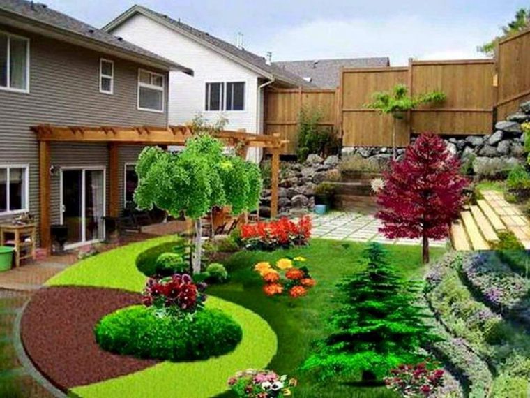 Jardines Pequeños Con Piedras | Jardines Modernos … tout Casas Con Jardines Bonitos
