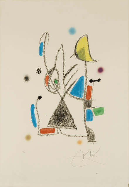 Joan Miro (1893-1983) , Planche 18 De Maravillas Con … destiné Joan Miro El Jardin