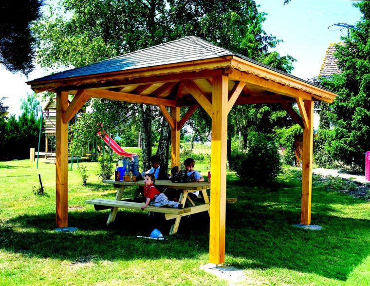 Kiosque Jardin Design – Cabanes Abri Jardin concernant Kiosque Bois Pas Cher
