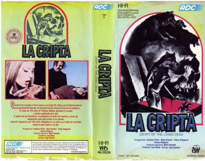 La Tumba De La Isla Maldita (1973) 2 Ediciones Argentinas … dedans Videoclub El Jardin