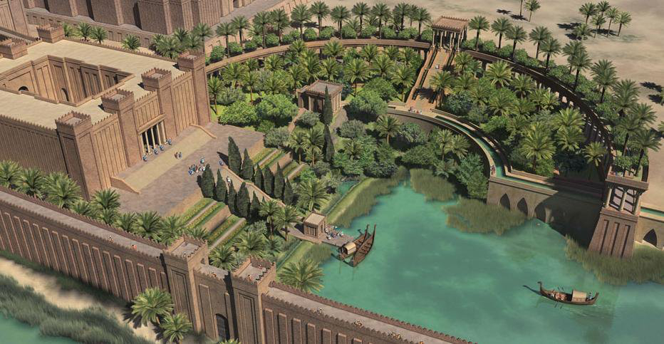 Los #Jardines Colgantes De #Babilonia: Construidos Quizá ... à Jardines Colgantes Babilonia