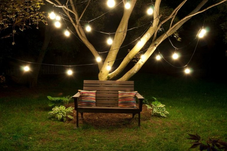 Luces De Jardín Y Estupendas Ideas De Iluminación Para ... pour Ideas Para Iluminar El Jardin
