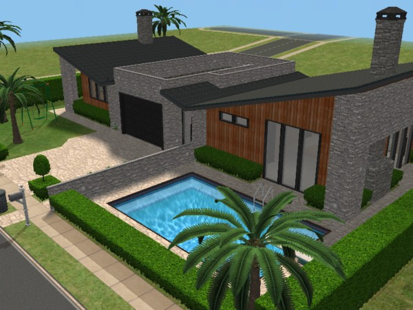 Mod The Sims – 60'S Moderna Beach House dedans Sims 2 Mansiones Y Jardines
