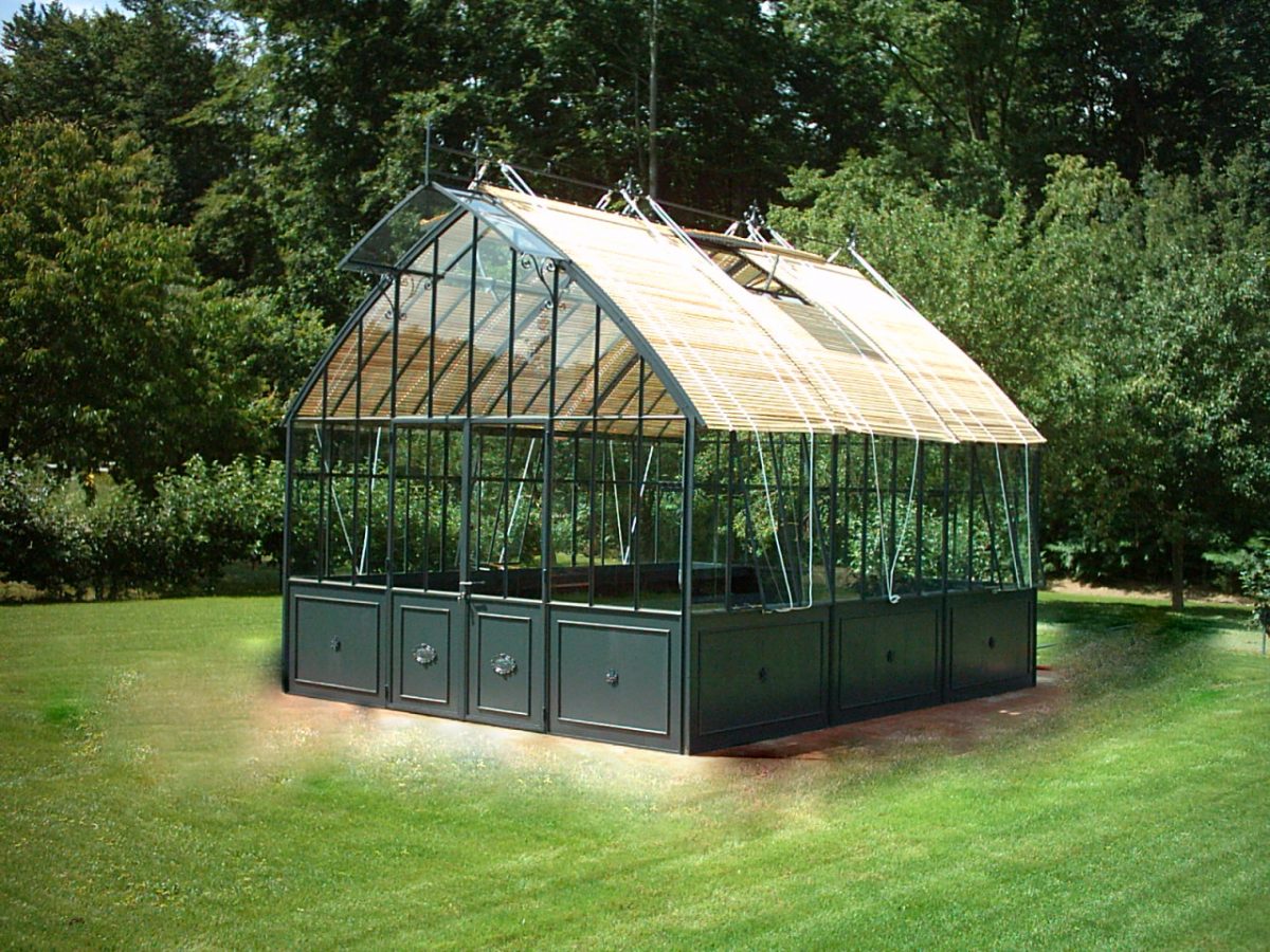 Modèle Domaine De Courson | Serres Et Fer­ron­ne­ries D'Antan concernant Serre De Jardin Occasion Belgique