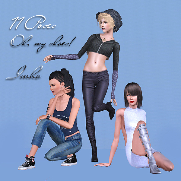 My Sims 3 Poses: 11 Poses – Oh, My Shoes! By Imho intérieur Comment Poser Borderfix