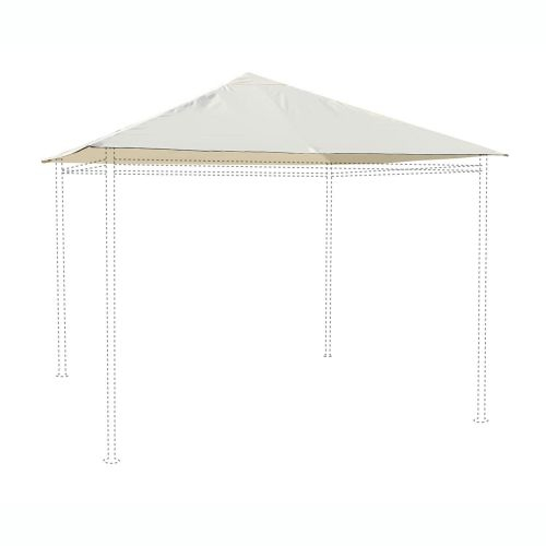 Off-White Canopy Roof For 3X3M Tolosa Gazebo, Pergola … destiné Toit De Remplacement Pour Gazebo