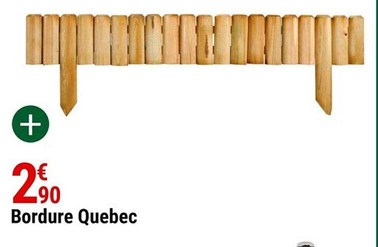 Offre Bordure Quebec Chez Gamm Vert destiné Bordure Rondin Bois Gamm Vert